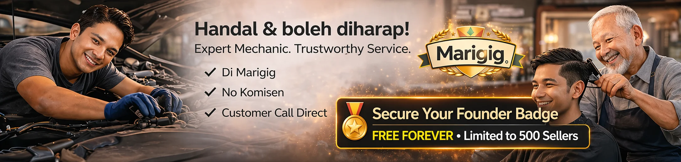 Handal & boleh diharap! Expert Mechanic. Trustworthy Service.